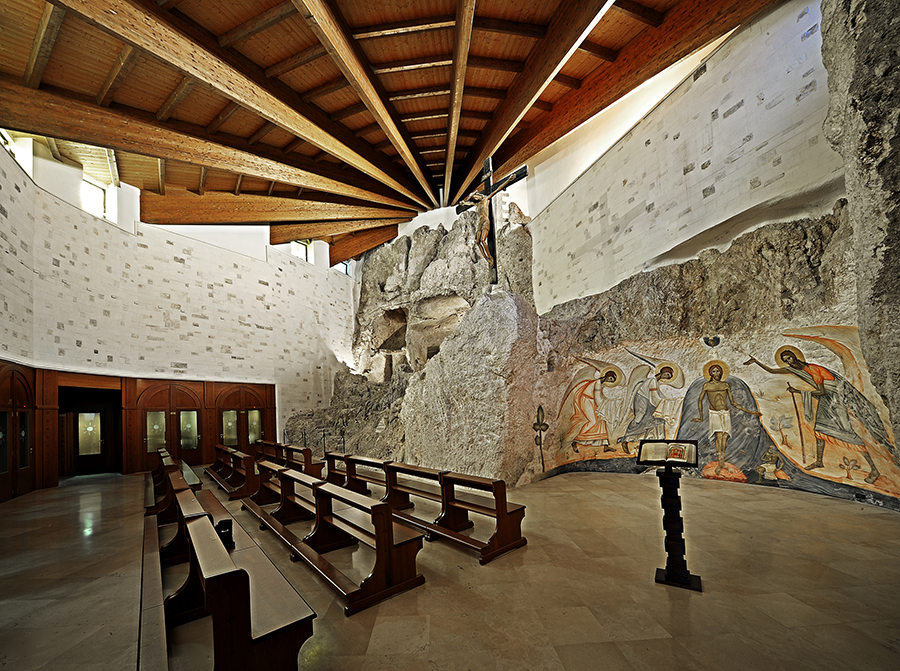The Chapel of Reconciliation, Shrine of St Michael the Archangel, Gargano, Italy